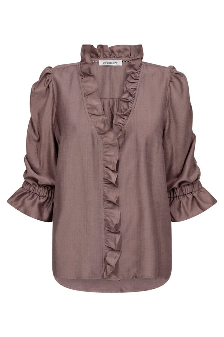 Co´couture - Heracc Frill Ss Blouse 35535 - 124 Dusty Rose