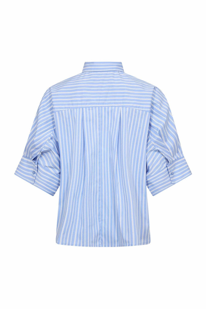 Co´Couture - Kaiocc Stripe Ss Shirt 45183 - 23 - Pale Blue