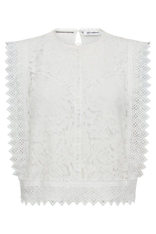 Co´Couture - Lanacc Lace Top 35842 - 4000 - White