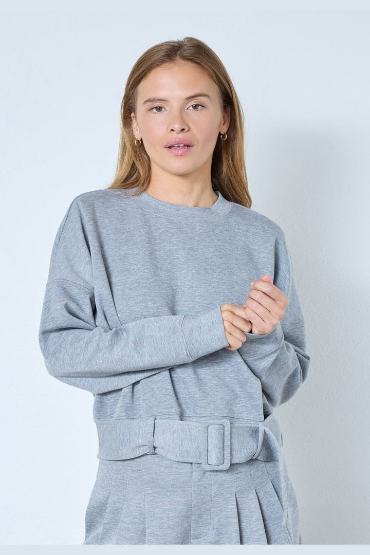 Co´Couture - Lancecc Belt Sweat 47003 - 57 - Grey Melange