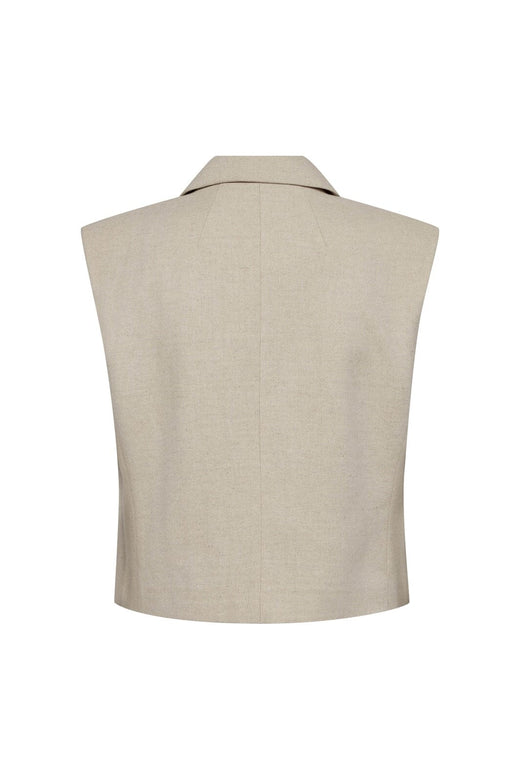 Co´Couture - Leenacc Linen Vest 40030 - 199 - Bone