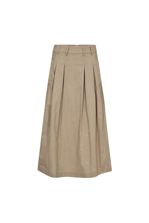 Co´Couture - Leilacc Anya Pleat Skirt 44025 - 320 - Bisquit