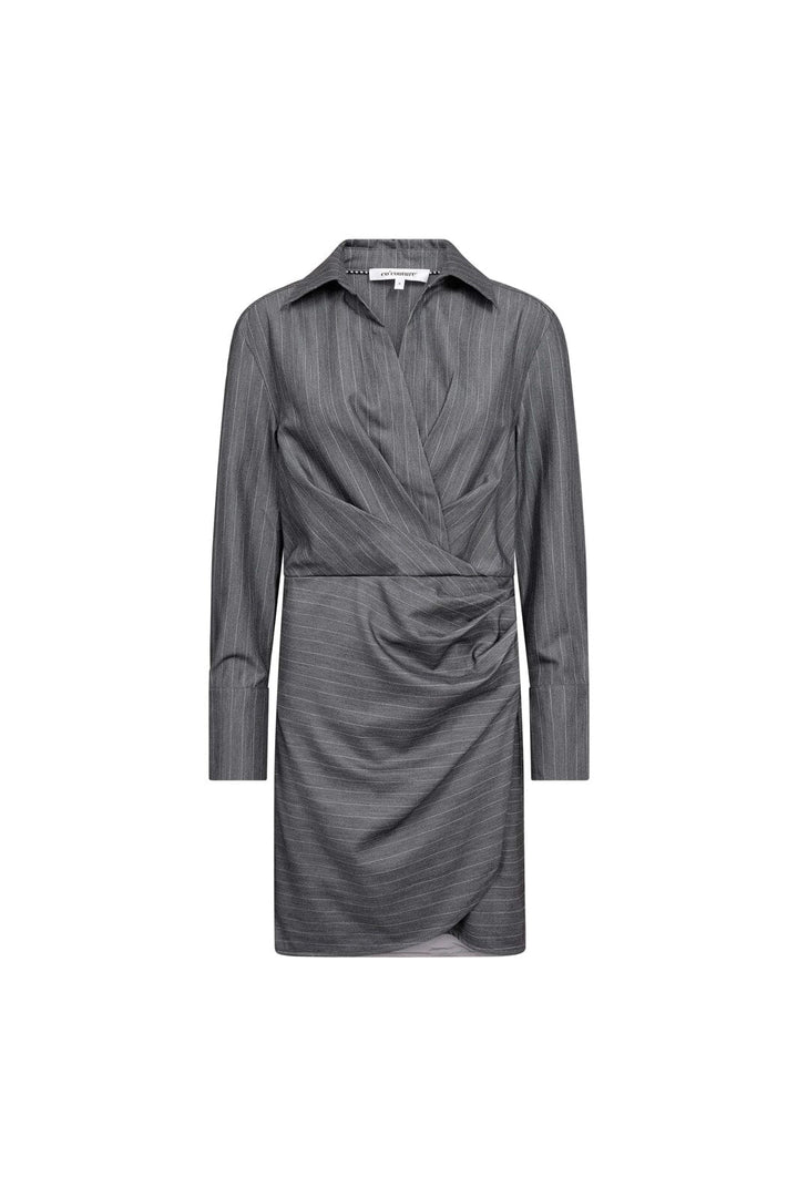 Co´Couture - Lyviacc Pin Wrap Dress 500300 - 65003 - Mid Grey