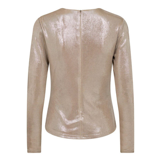 Co´Couture - Margotcc Drape Blouse 33204 - 127 - Champagne Bluser 