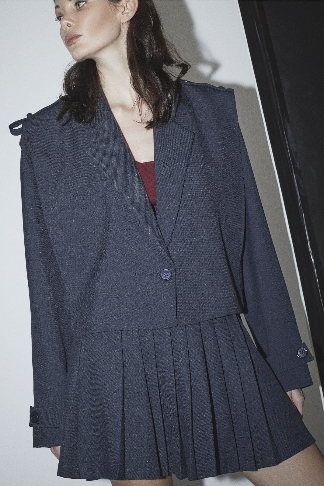 Co´Couture - Marincc Plissé Skirt 34207 - 120 - Navy