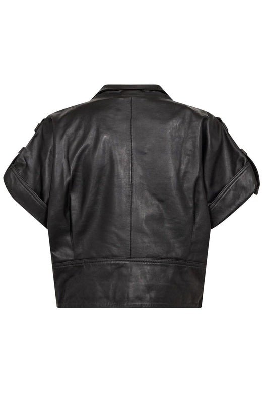 Co´Couture - Phoebecc Leather Vest 500412 - 65001 - Black