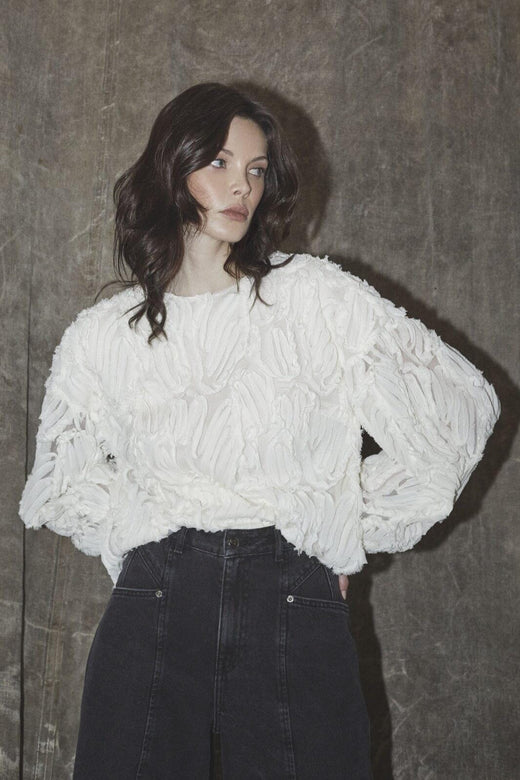 Co´Couture - Shaniacc Fluffy Blouse 35889 - 11 - Off White