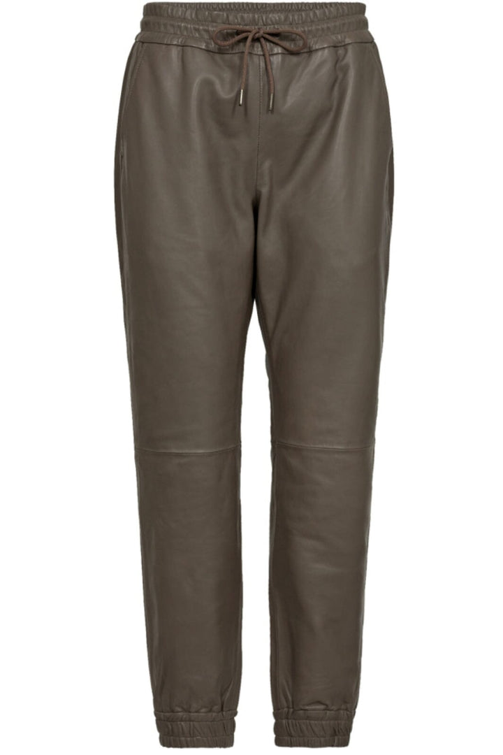 Co´couture - Shilohcc Leather Joggers 91154 - 317 Elephant
