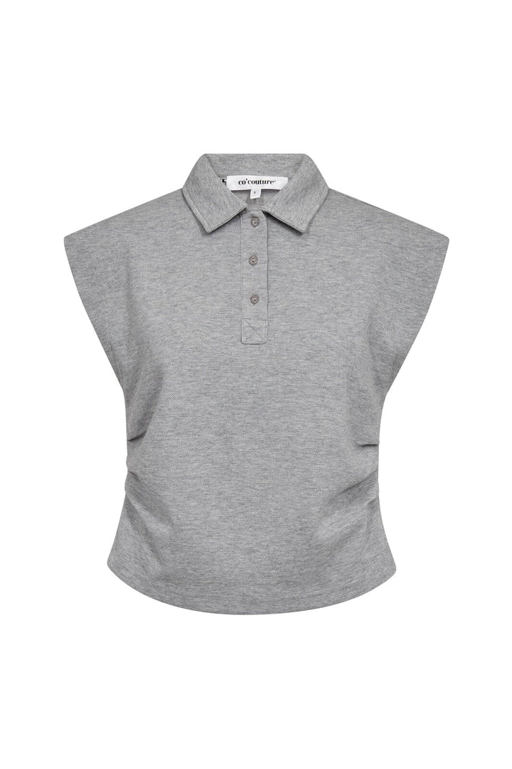 Co´Couture - Sidacc Polo Top 43027 - 57 - Grey Melange