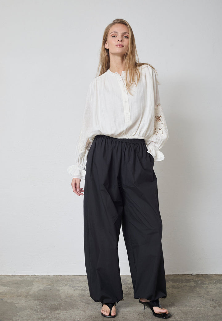 Co´Couture - Stinacc Emb Blouse 45078 - 11 - Off White Bluser 