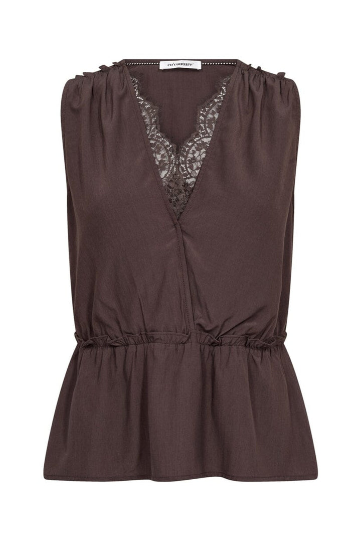 Co´Couture - Sunnycc Lace Top 45128 - 145 - Dark Brown
