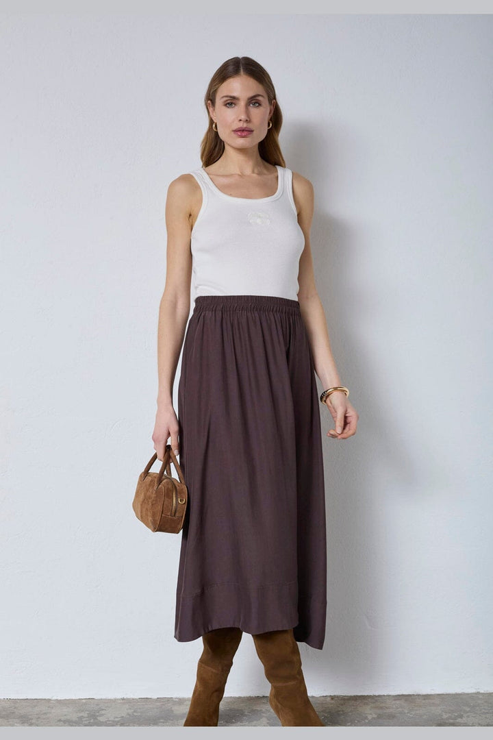 Co´Couture - Sunrisecc Skirt 44038 - 145 - Dark Brown