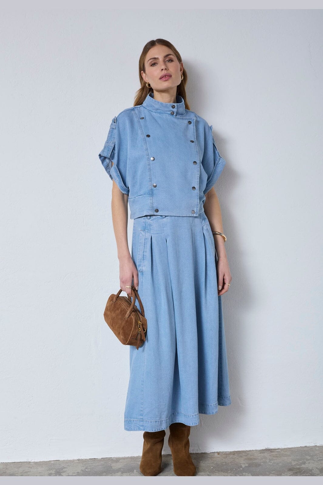 Co´Couture - Tillycc Vest 40050 - 114 - Fade Denim