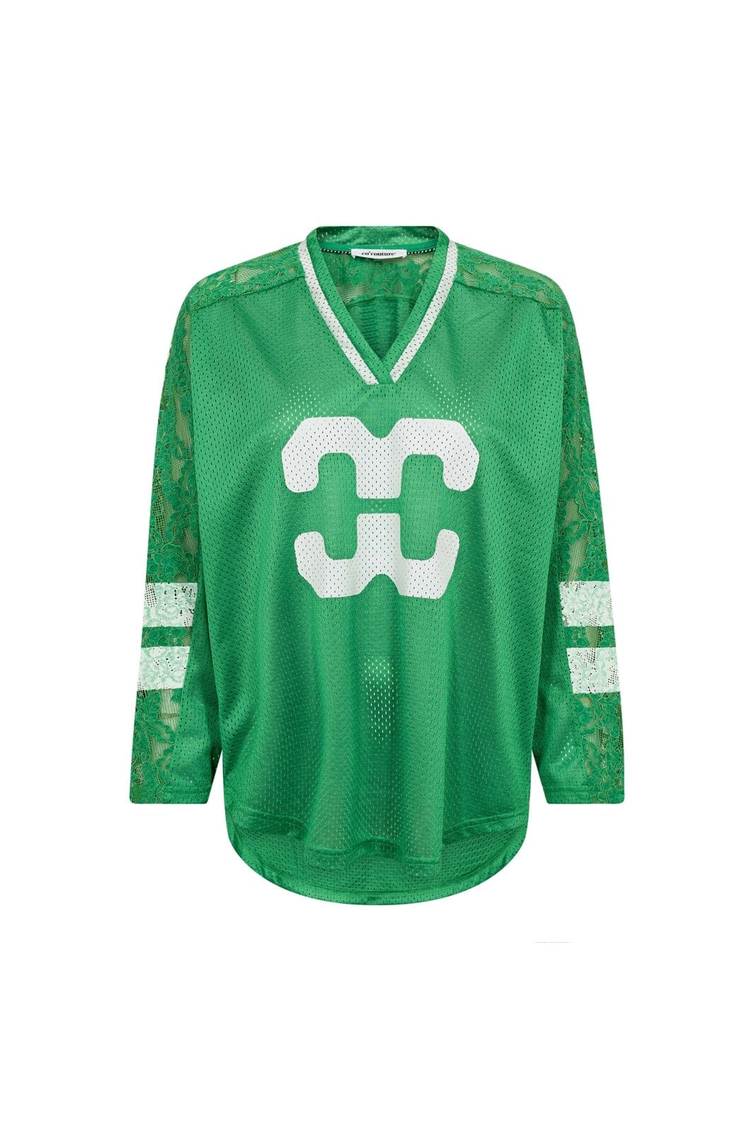 Co´Couture - Treycc Lace Sport Tee 45090 - 34 - Green