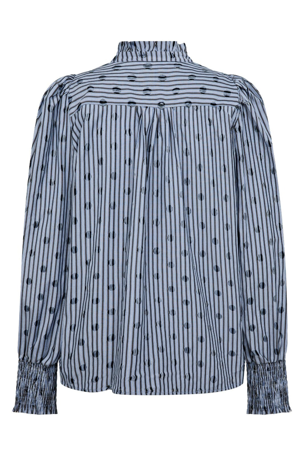 Co´Couture - Trixiecc Dot V-Shirt 35871 - 17 - Blue
