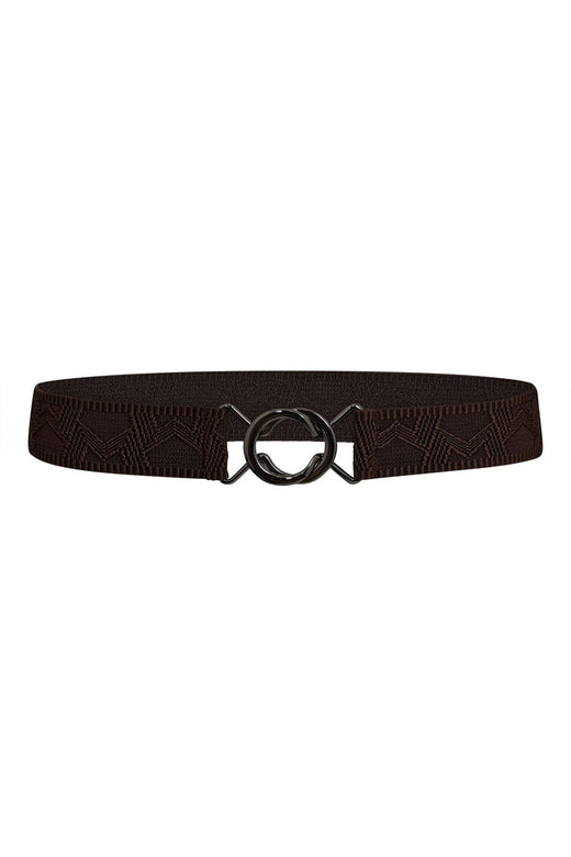 Co´Couture - Viggocc Elastic Belt 49072 - 145 - Dark Brown