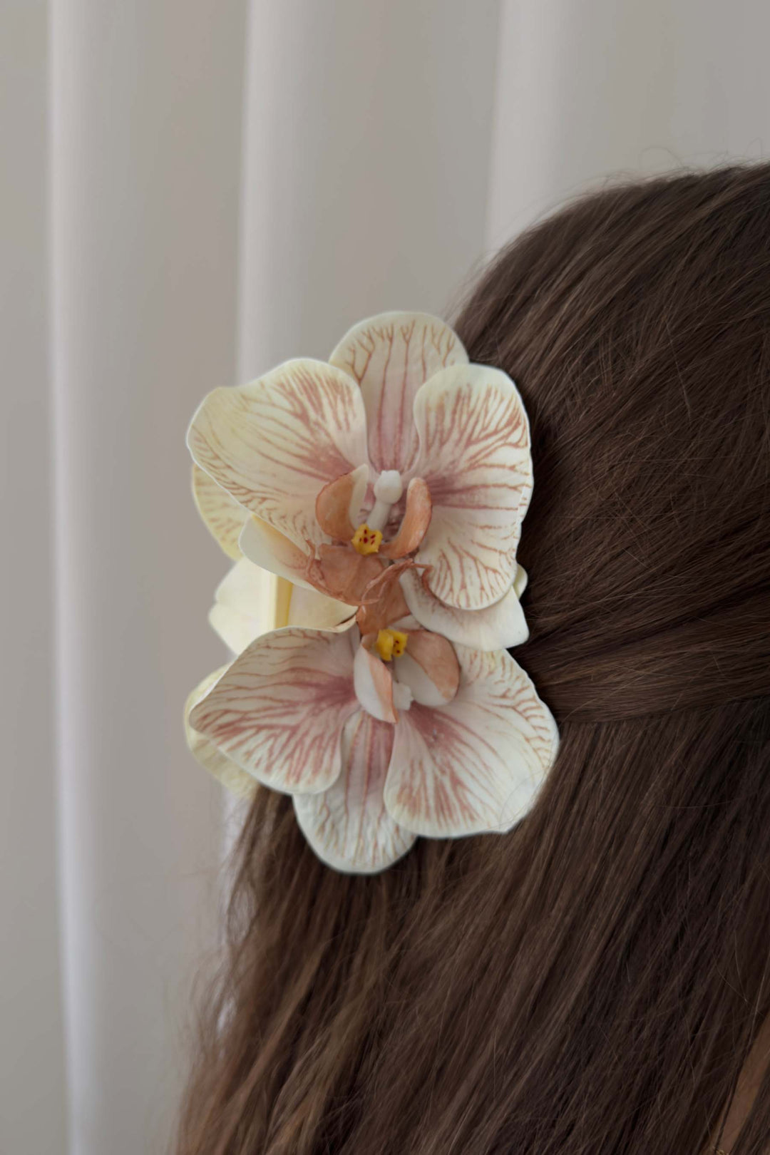 Bloom Objects - Hairclip - Orchid - Beige - 02-554
