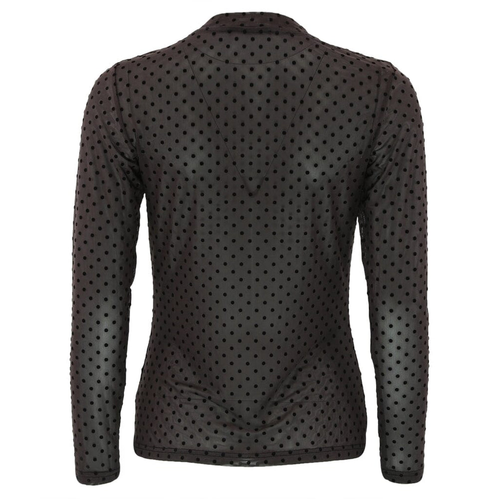Continue - Anni Mesh 15107 - Brown With Black Dot Bluser 