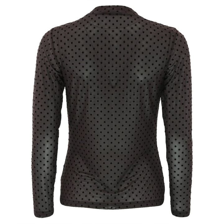 Continue - Anni Mesh 15107 - Brown With Black Dot Bluser 