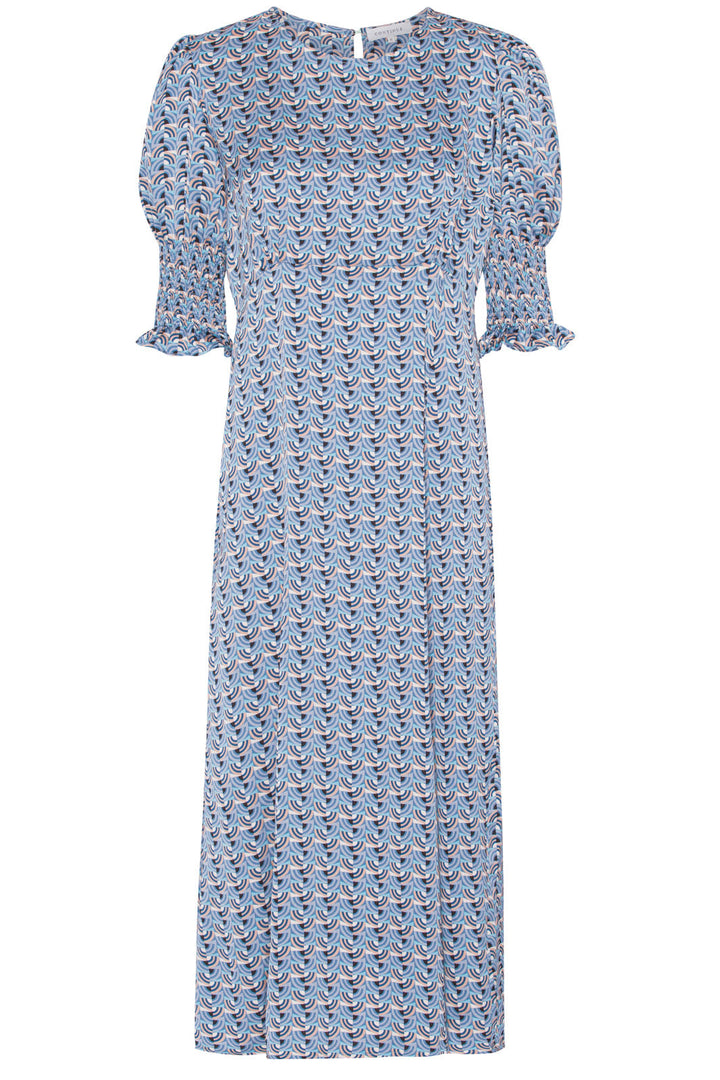 Continue - Bee Dress - Blue Grafic Kjoler 