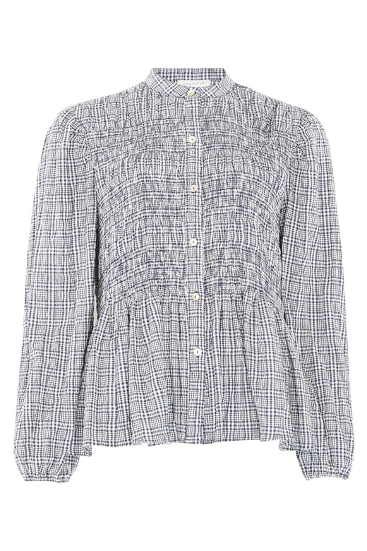 Continue - Chloe Smock Check 14998 - Blue Check