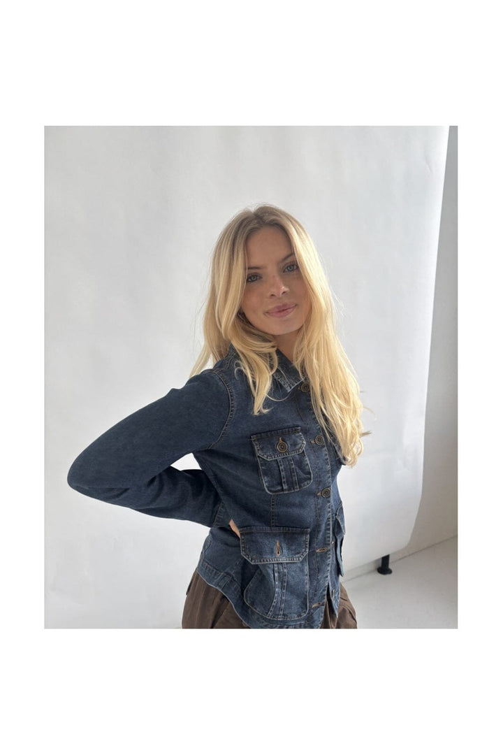 Continue - Henry Denim Embrodery 15133 - Denim Blue