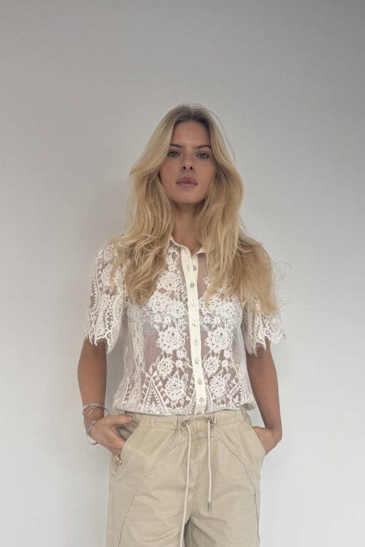 Continue - Paloma Lace 15302 - Off White Bluser 