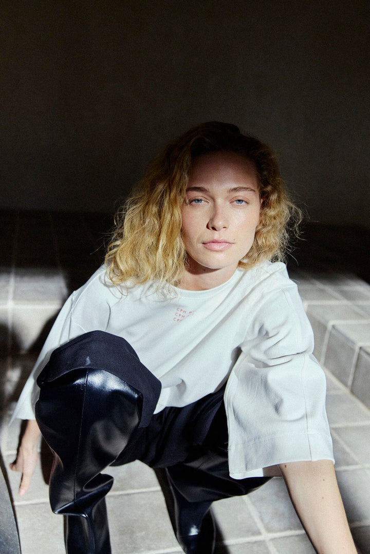 Copenhagen Muse - Cmmuse-tee 207248 - 1036 Jet Stream W, Goji Berry T-shirts 