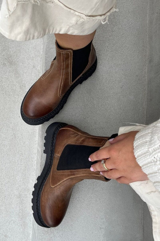 Copenhagen Shoes - Ankle Boot Cs9054 - 0500 - Brown/Black Støvler 