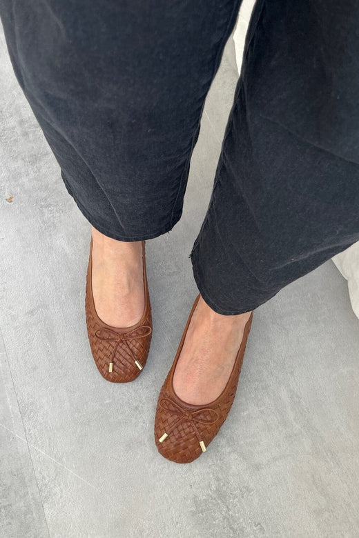 Copenhagen Shoes - Lucie CS8904 - 0241 - Cognac Ballerinaer 