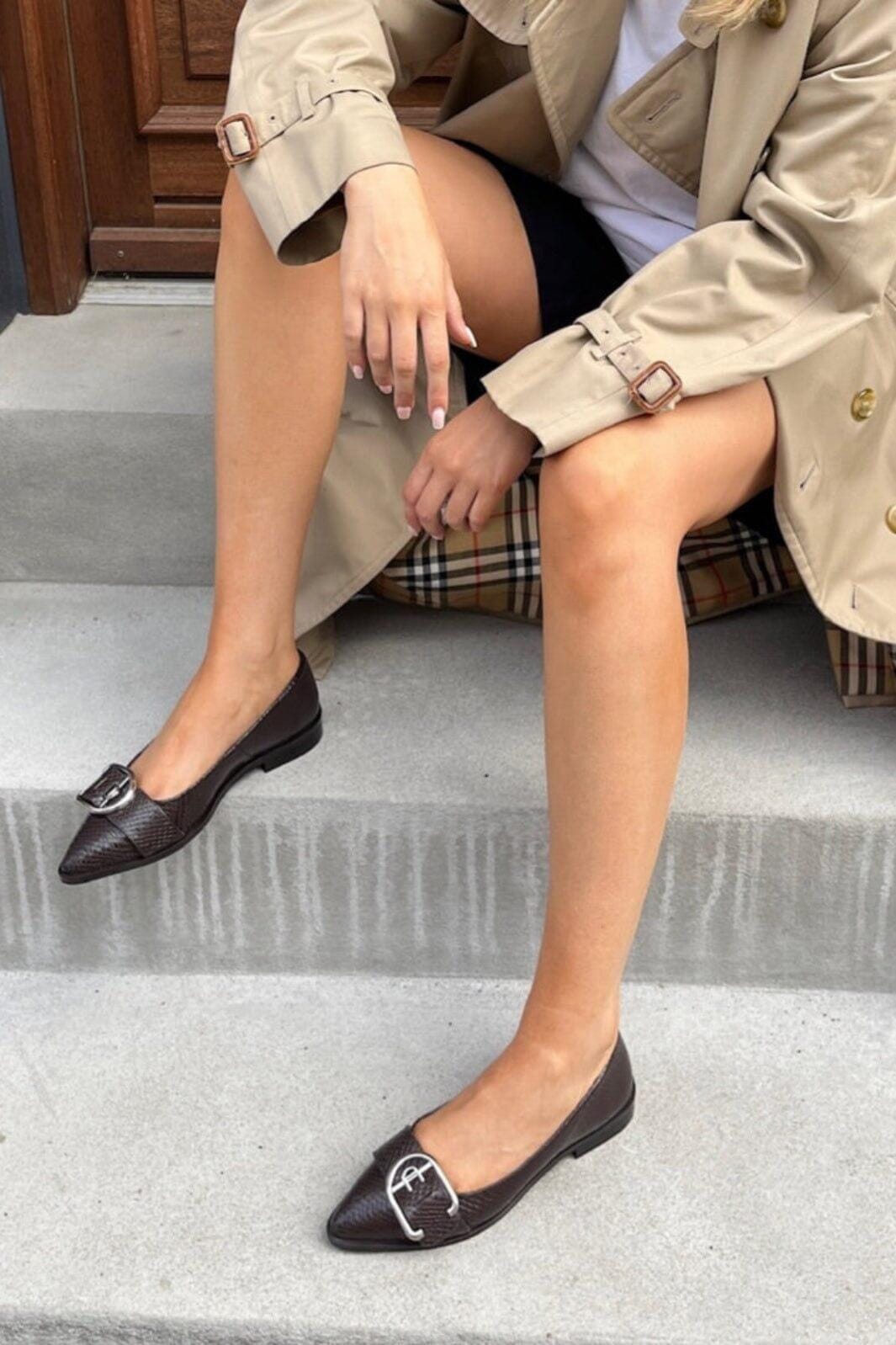 Copenhagen Shoes - My Succes CS8962 - 847 - Dark Brown Ballerinaer 