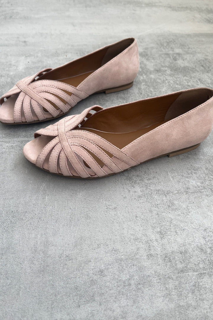 Copenhagen Shoes - Passionate Suede CS8567 - 224 - Light Rose Ballerinaer 
