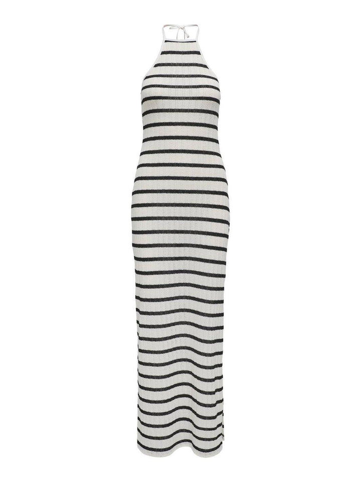 Only - Onlhalia Halterneck Long Dress Box - 4774273 Cloud Dancer Black