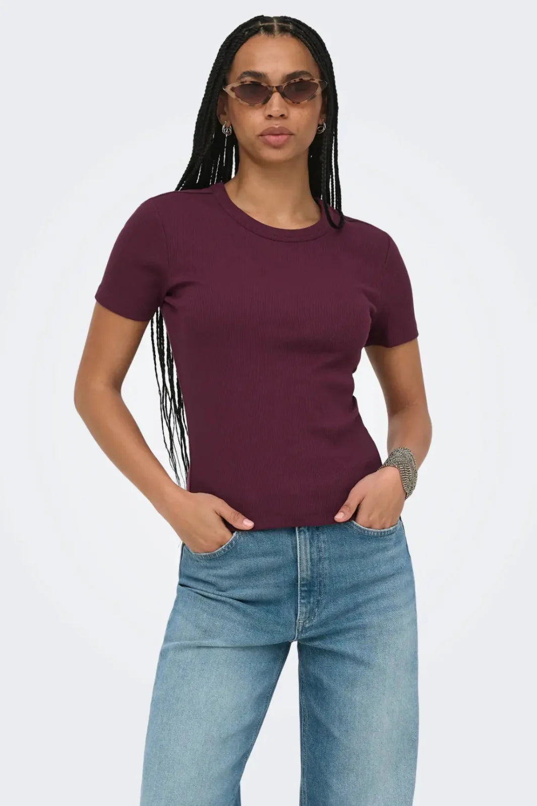 Only - Onlval S/S O-Neck Top - 5051287 Fig