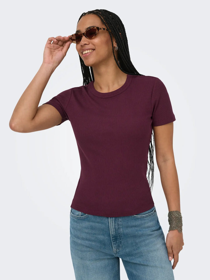 Only - Onlval S/S O-Neck Top - 5051287 Fig
