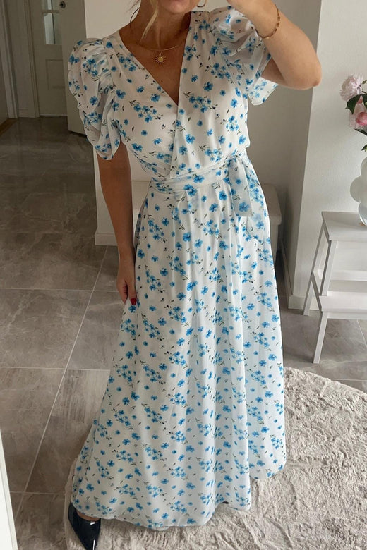 Dear Molly - Angle Wrap Dress - Blue Kjoler 