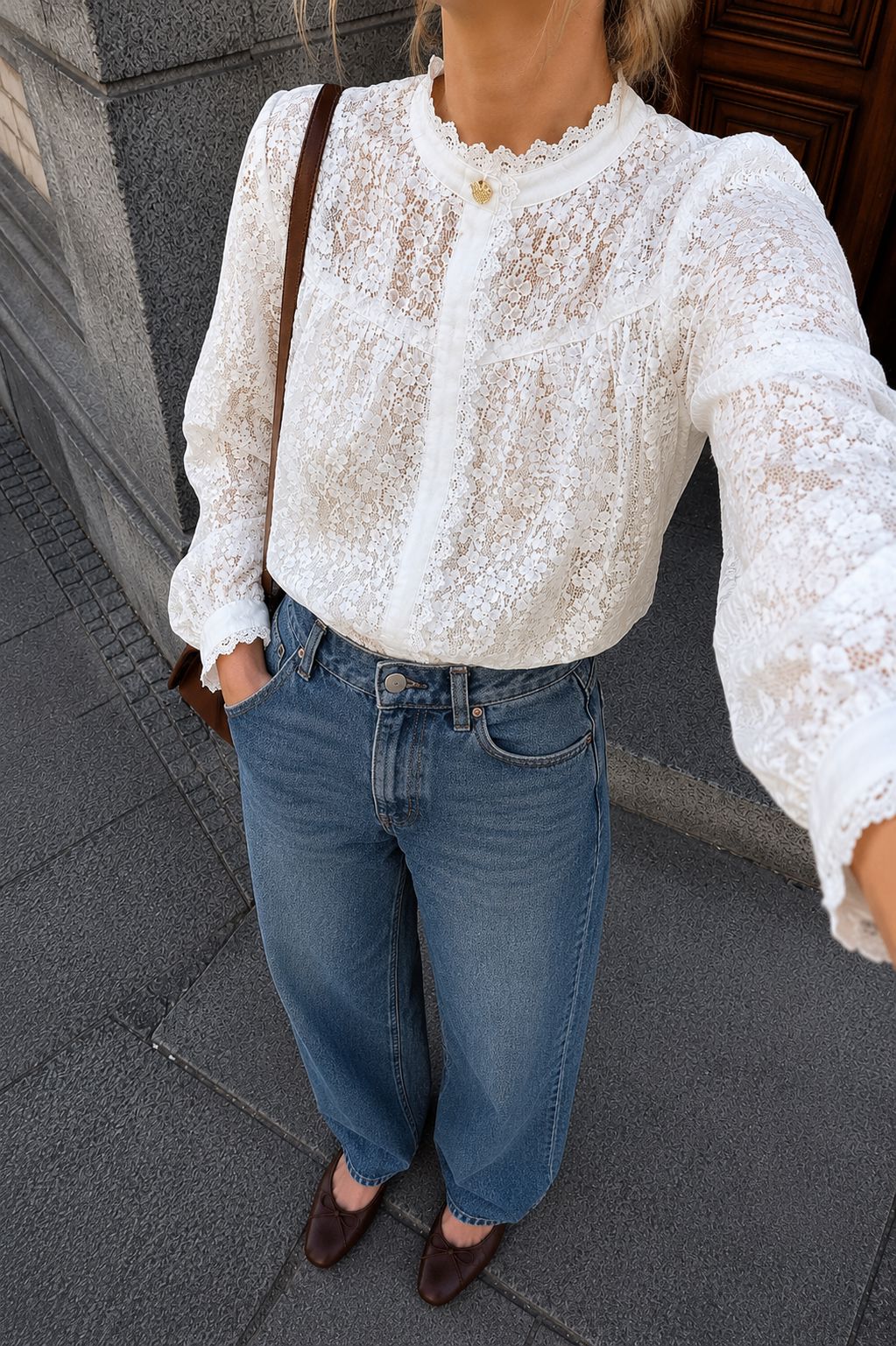 Dear Molly - Ingrid Shirt - White Skjorter 