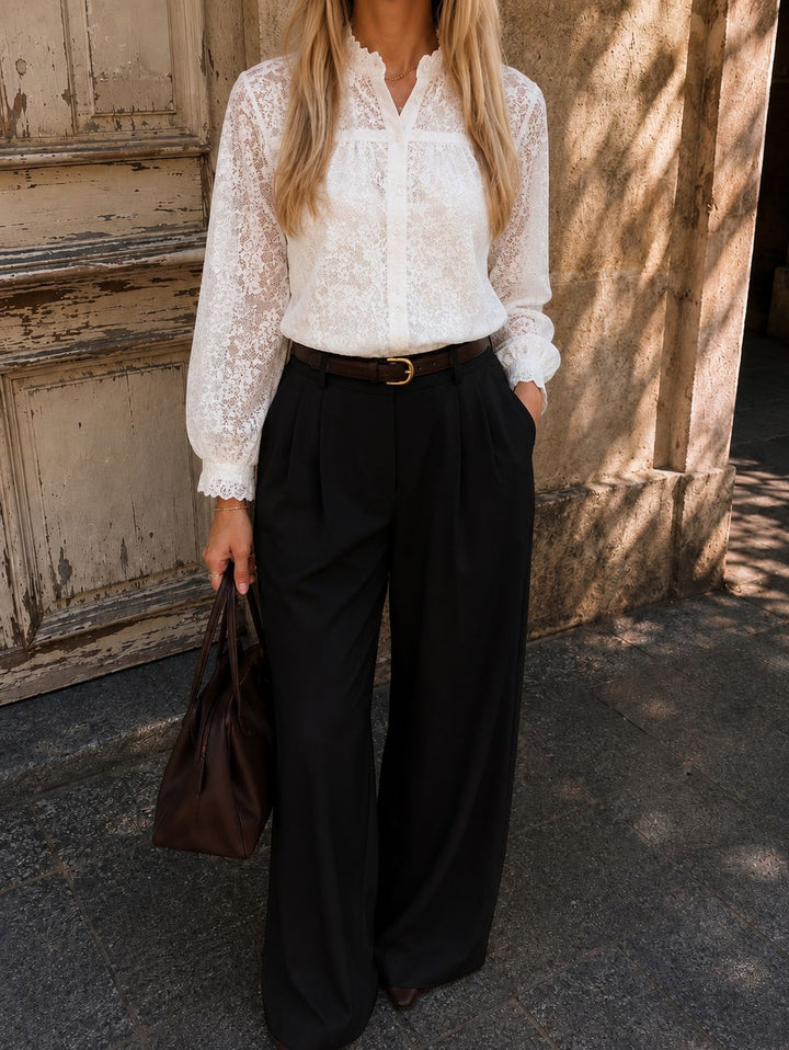 Dear Molly - Ingrid Shirt - White Skjorter 