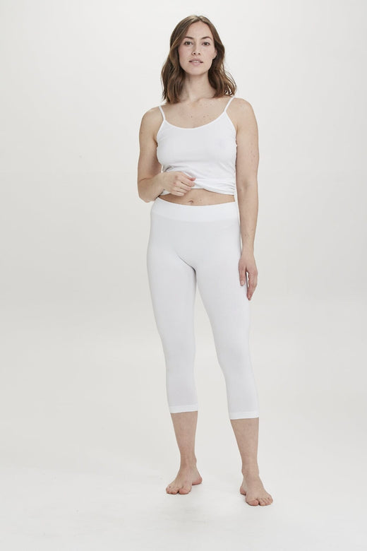Decoy - Seamless Capri Leggings 19993-0 - 1200 - Hvid