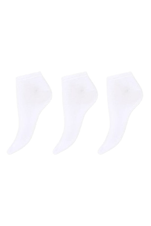 Decoy - Sneaker Socks Bamboo 3Pk 20323-65 - 1200 - Hvid