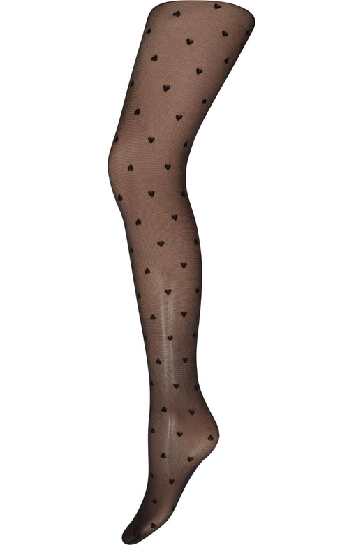 Decoy - Tights Hearts 20 Denier 16062-77 - 1100 - Black Strømpebukser 