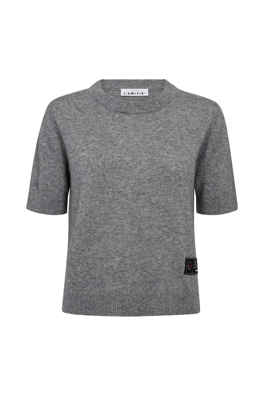 Haute L'Amitié - Cash Ss O-Neck HL10197 - Light Grey Melange