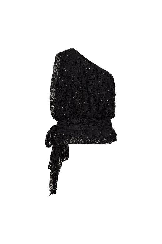 Co´Couture - Ericacc Stone Lace Top 500445 - 65001 - Black