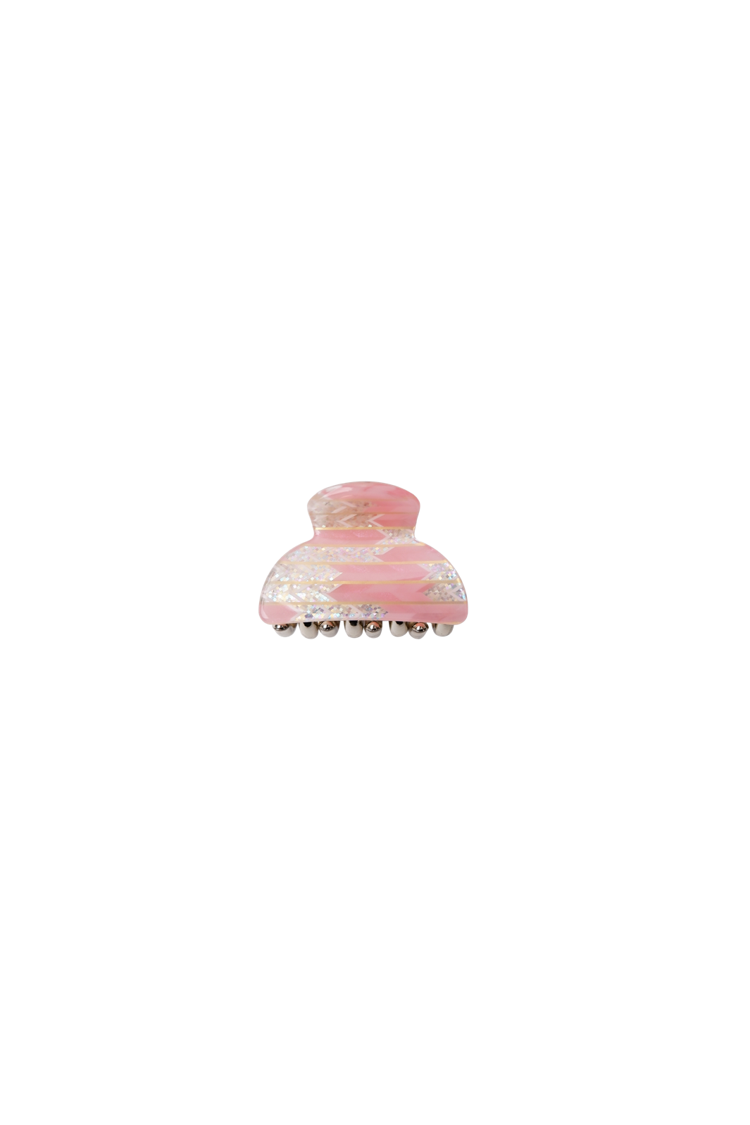 Black Colour - Bckaya Small Hair Claw 6072 - Lt. Rose