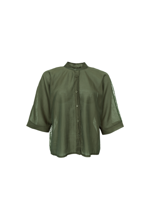 Black Colour - Bccarla Lace Shirt 41216 - Army