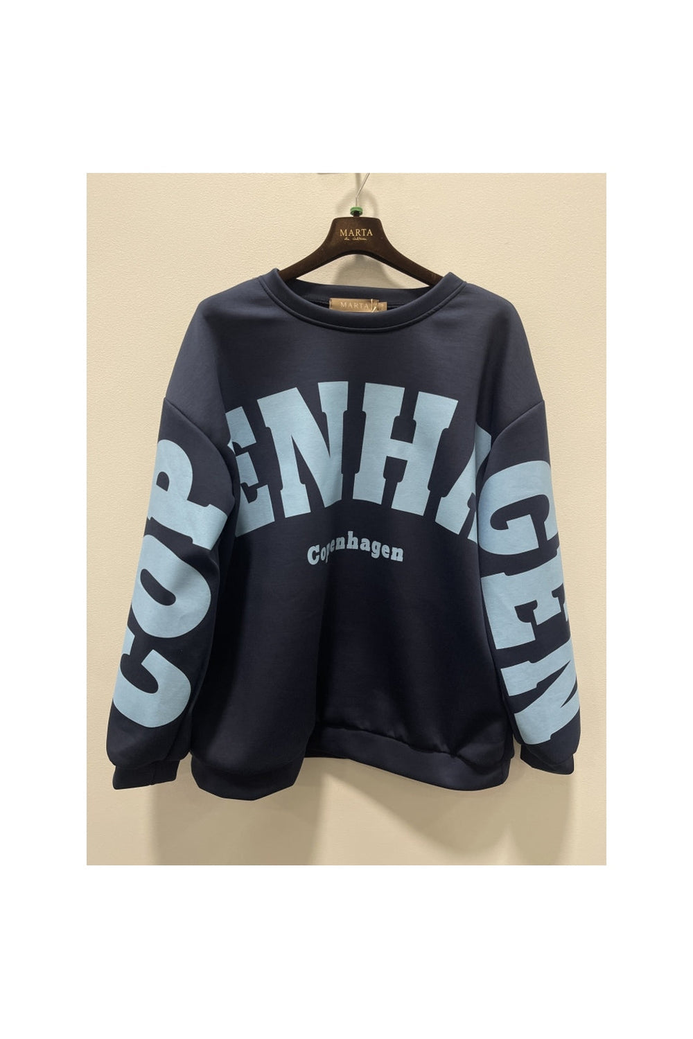 Marta Du Chateau - Mdchibiscus Sweatshirt 22659 - Navy/Sky