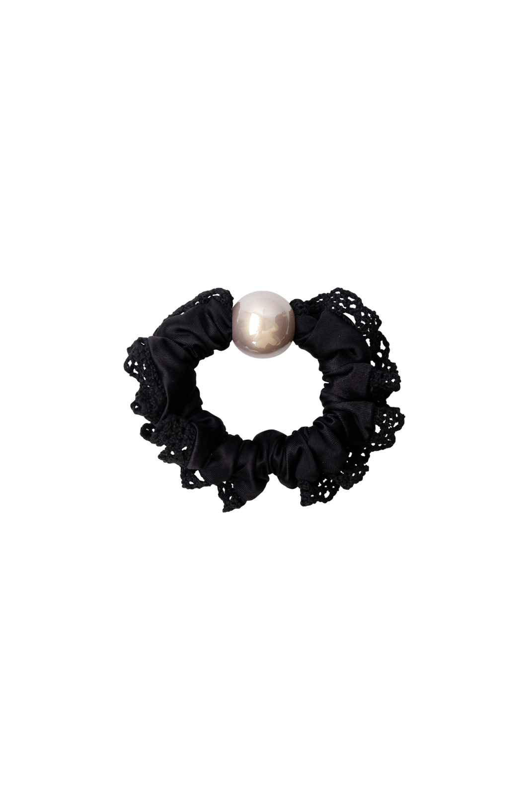 Black Colour - Bcpetal Mini Scrunchie 6868 - Black