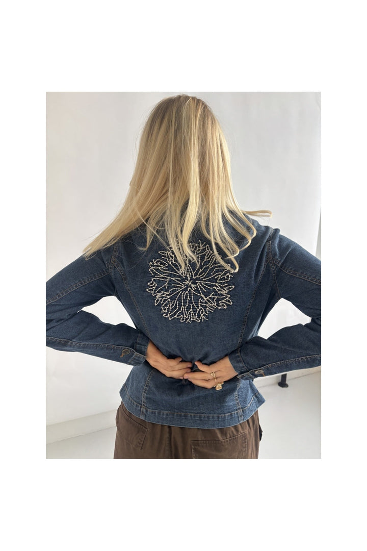 Continue - Henry Denim Embrodery 15133 - Denim Blue