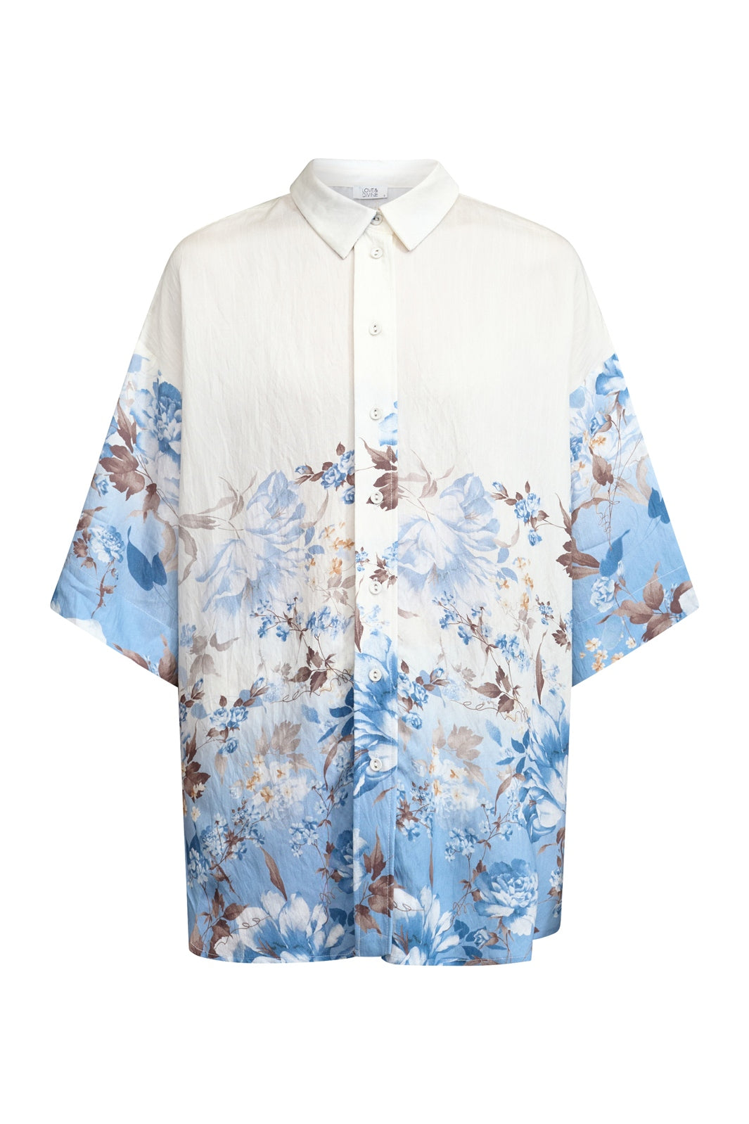 Love & Divine - Love971-16 19856 - 812 - Blue/Brown Flower