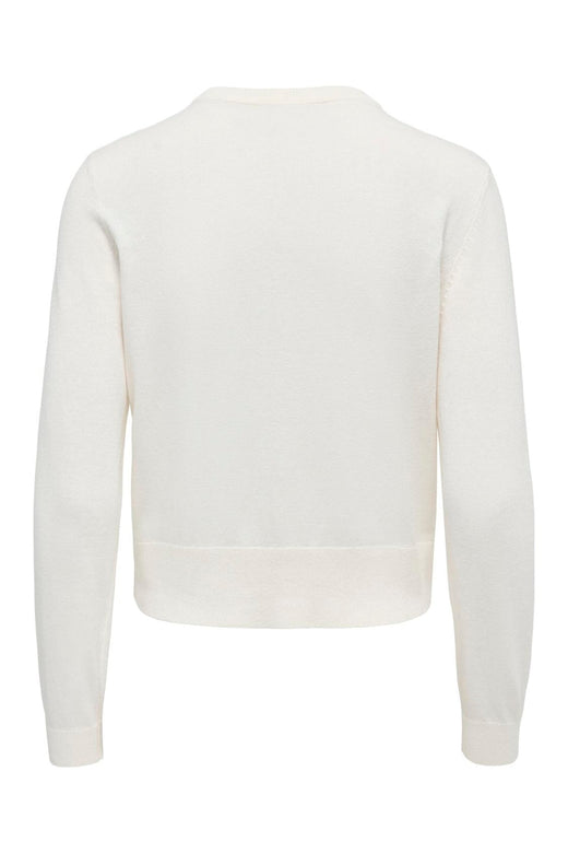 JDY - Jdybodil L/S Pearl Button Cardigan Knt - 5104876 Egret Melange